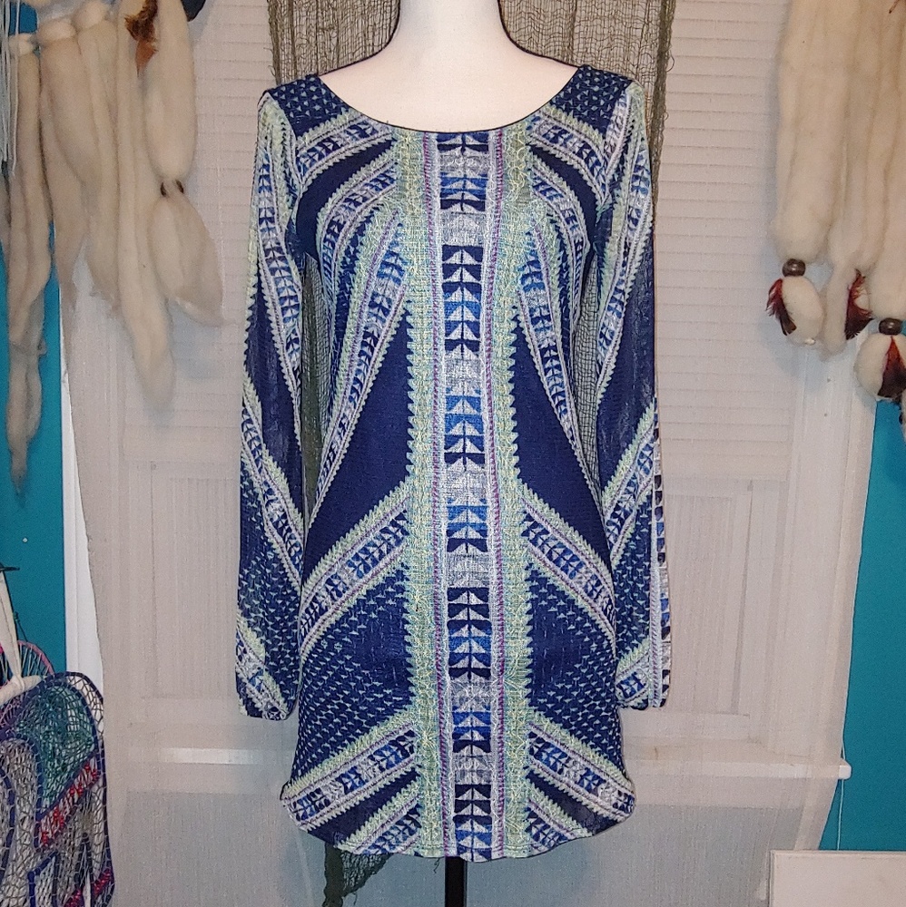 FIRE LOS ANGELES classy hippie dress